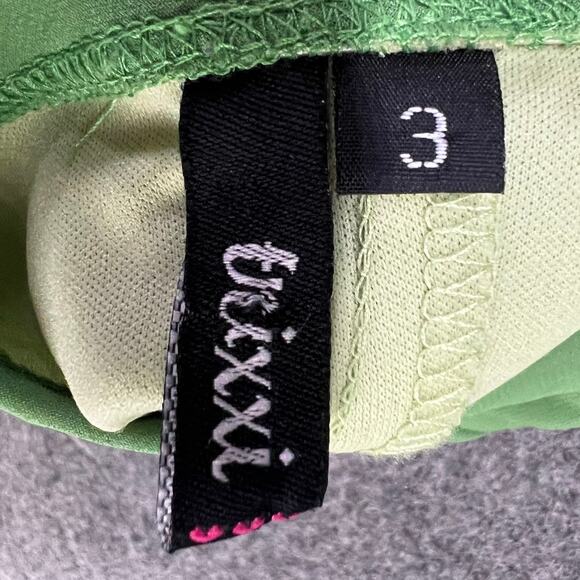 Trixxi Y2K Halter Dress Size XS Green Asymmetrical Hem Forest Fairy Whimsical - Picture 12 of 14